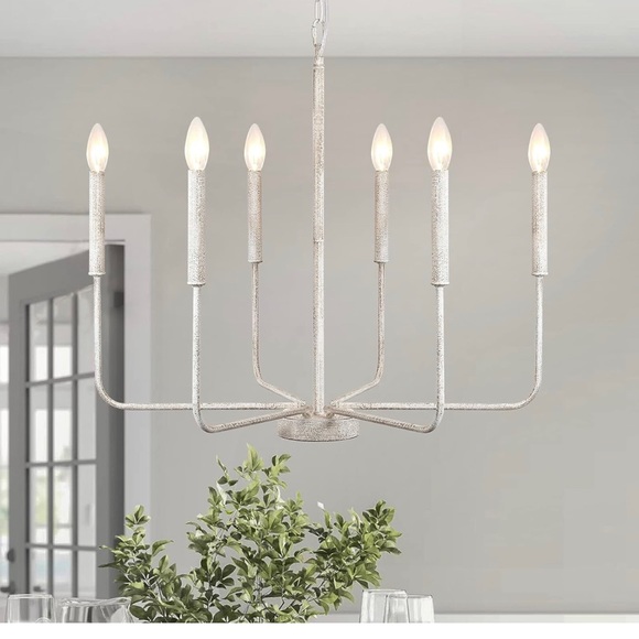 Other - ALISADABOY Chandeliers for Dining Room Rustic 6 Light Candle Light Fixture